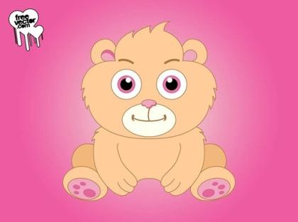 Cute Cartoon Bear Free Vector