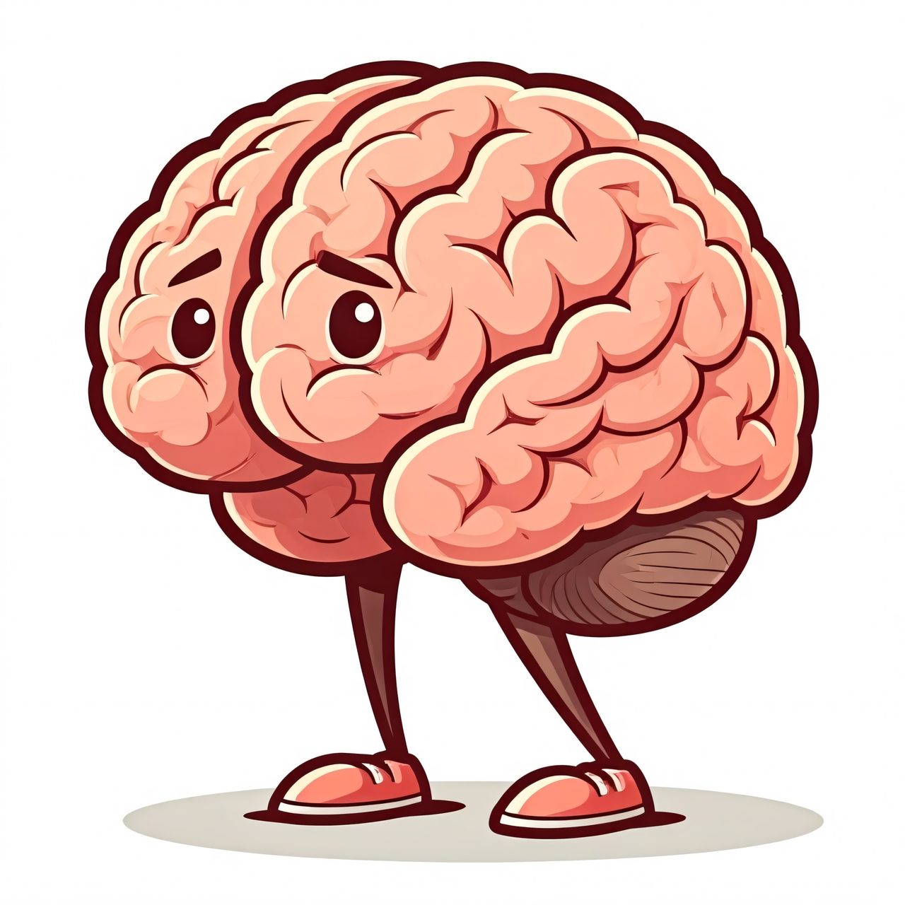 sad brain character