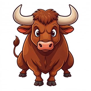 cartoon bull character