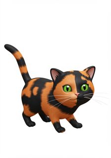calico kitten character