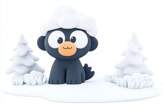 cartoon winter creature