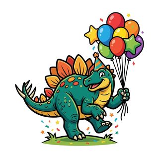 cartoon dinosaur birthday