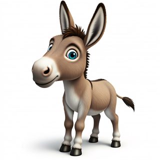 cartoon donkey character