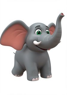 cartoon baby elephant