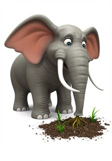 cartoon elephant nature