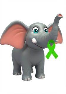 elephant awareness ribbon