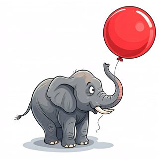cartoon elephant balloon