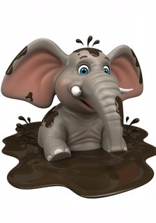 muddy-cartoon-elephant
