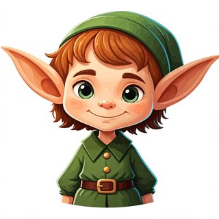 cute elf portrait
