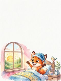 fox-waking-up