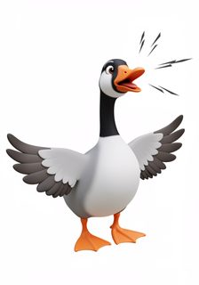 cartoon goose illustration