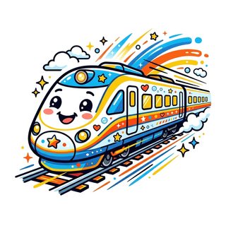 cute cartoon train