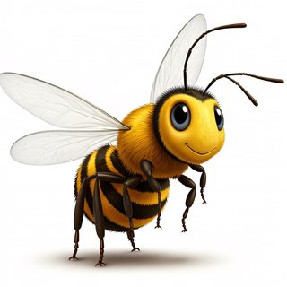 cartoon honey bee