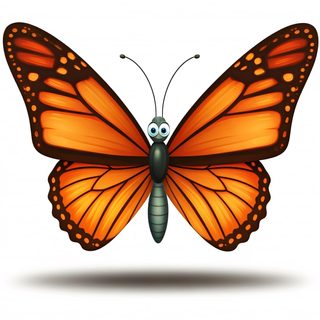 cartoon monarch butterfly