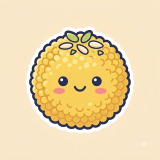 cute laddu sticker