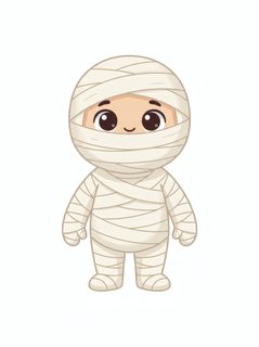 cute mummy illustration