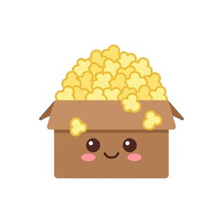 cute popcorn box