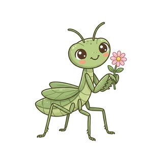 cute praying mantis