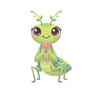 cute praying mantis