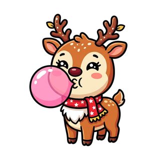 cute cartoon reindeer