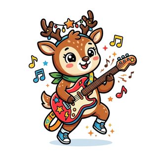 reindeer rock star