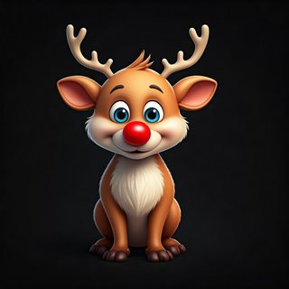cartoon reindeer illustration