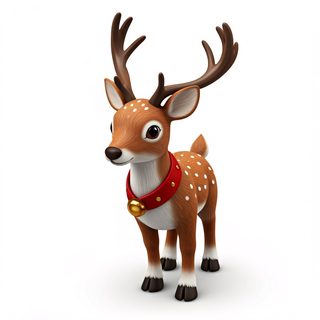 cartoon reindeer character