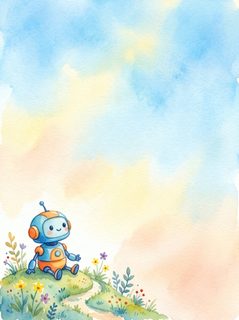 robot on hill