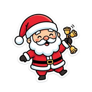 cute santa bells
