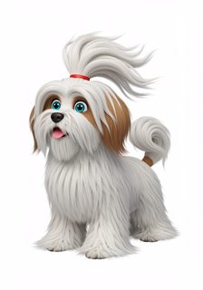 cartoon shih tzu