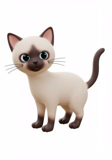 siamese cat illustration
