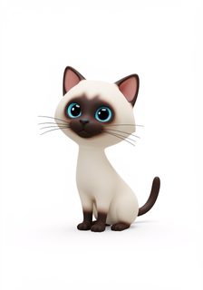cartoon siamese cat