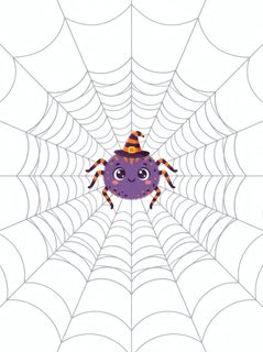 cute witch spider