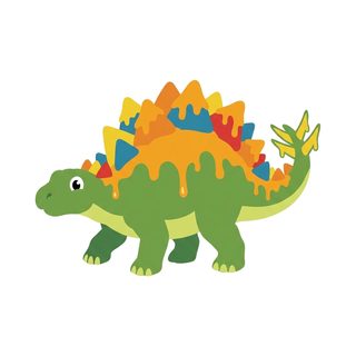 cute cartoon stegosaurus
