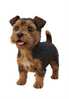 cartoon terrier puppy
