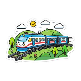cute cartoon train