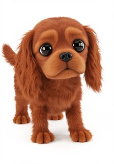 cute puppy 3d