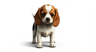 cavalier puppy portrait
