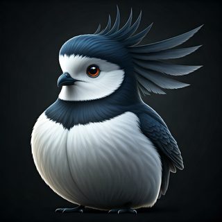 cute crested bird