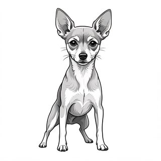 Chihuahua dog illustration