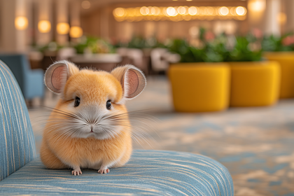 Cute Chinchilla Portrait