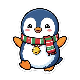 cute christmas penguin