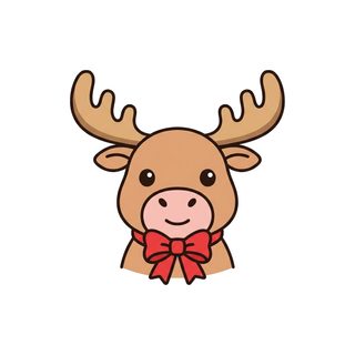 cute christmas reindeer