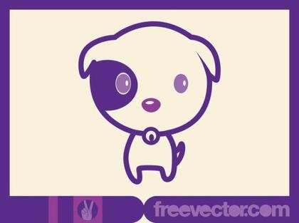 Cute Dog Free Vector