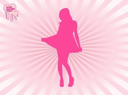 Cute Fashion Girl Free Vector