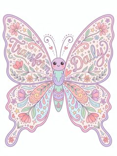 floral butterfly illustration