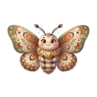 cute autumn moth