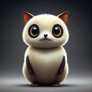fluffy baby creature