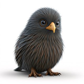 fluffy baby bird