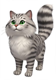 fluffy tabby kitten